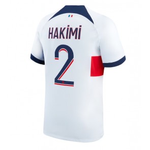 Paris Saint-Germain Achraf Hakimi #2 Gostujuci Dres 2023-24 Kratak Rukavima